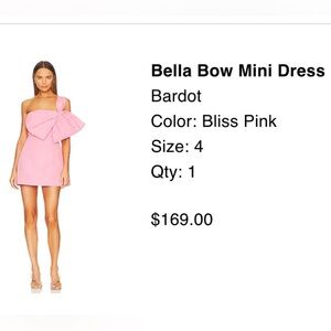 COPY - Bow Mini Dress